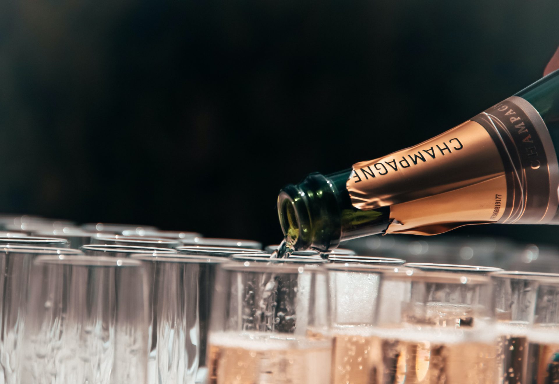 Pouring champagne